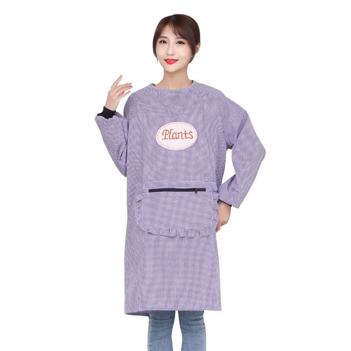 Lisslune | Cute Long Sleeve Waterproof Kitchen Apron