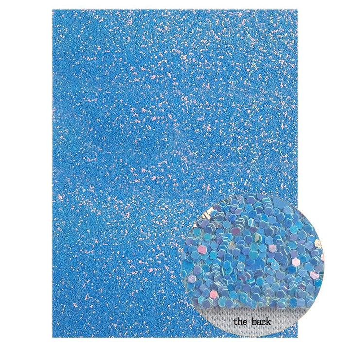 Lisslune | Irisdente Blue Snake Glossy Fabric for Creative Crafting