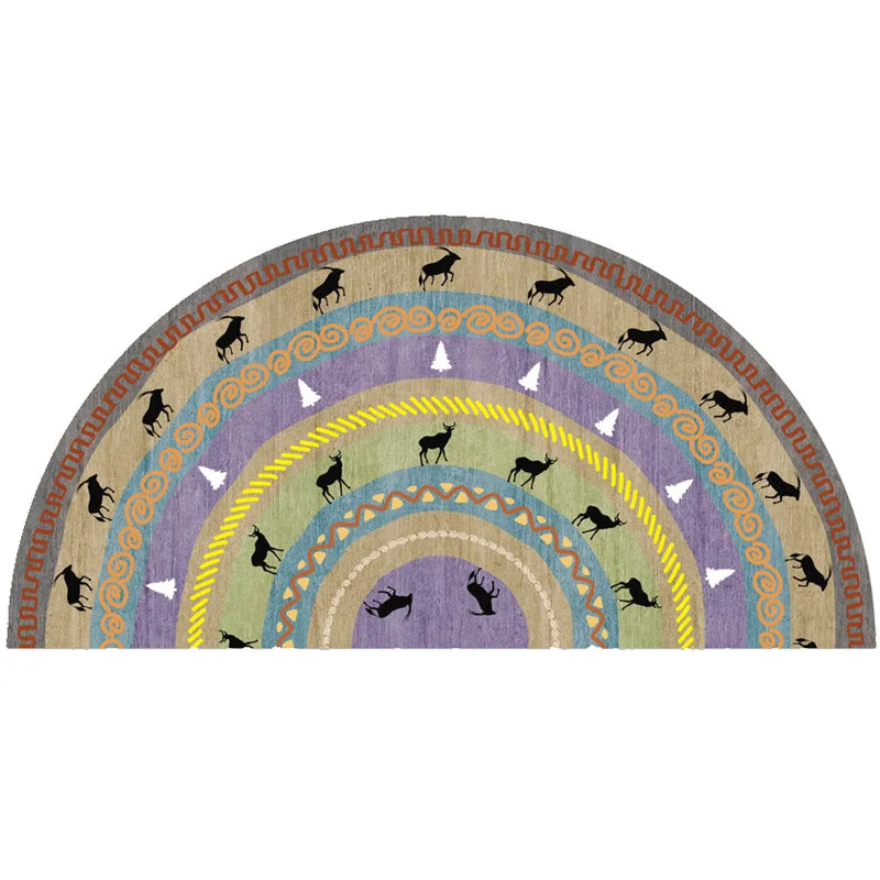 Lisslune | Bohemian non-slip semicircular doormat