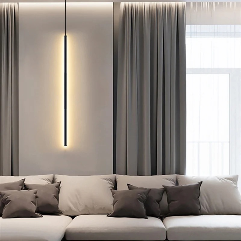 Lisslune | Nordic LED Pendant Light: Minimalist design with creative lines, perfect for the bedroom, dining area