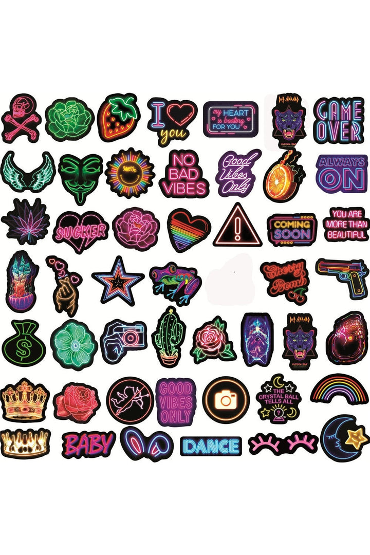Lisslune | Club Light Graffiti Sticker Set