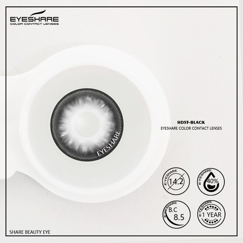 Rynx Cosplay HD53 Black 14.2mm 1 Pair | 1 Year