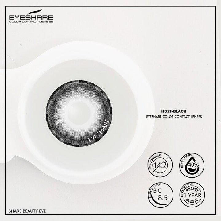Rynx Cosplay HD53 Black 14.2mm 1 Pair | 1 Year