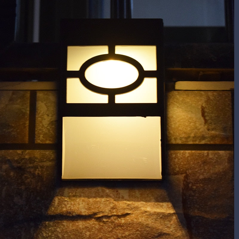 Lisslune | HikariGlow – Japanese-Inspired Solar Wall Light for Outdoor Serenity