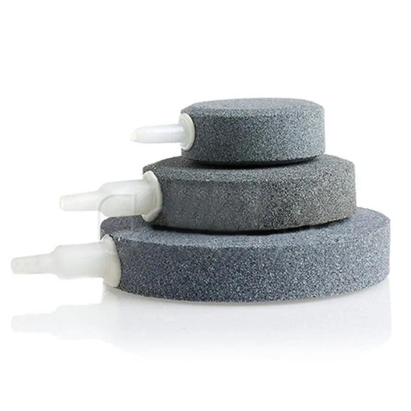 Lisslune | Aquarium Air Pump Oxygen Diffuser Disc - Bubble Stone for Fish Tank & Pond (4/6/8cm)