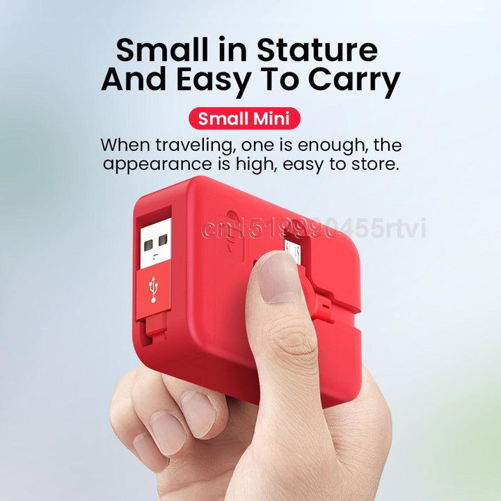 Lisslune | Multifunctional 4-in-1 retractable charging cable with integrated phone stand