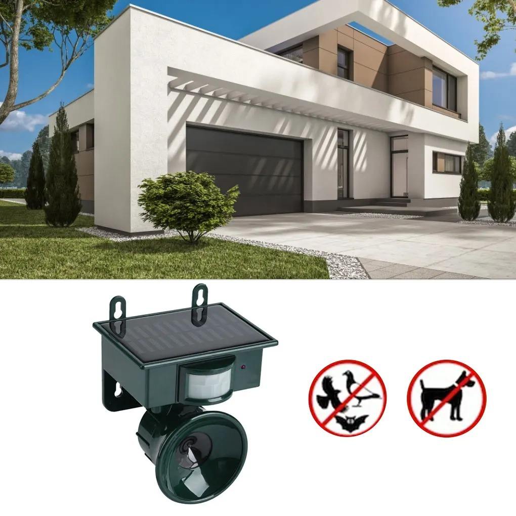 Lisslune | TerraGuard – Weatherproof Solar Bird Repeller with PIR Motion Sensor & Natural Sound Deterrent
