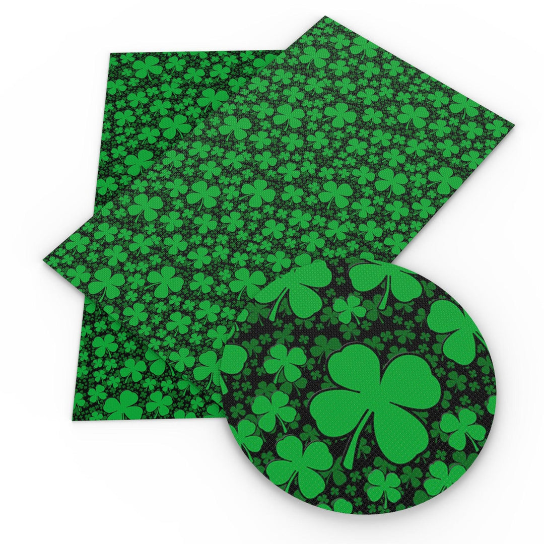 Lisslune | St. Patrick's Day Synthetic Leather Crafting Sheet - Creative Hairband Kit