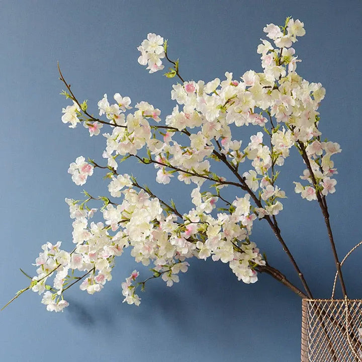 Lisslune | Artificial Cherry Blossom Branch - 109 cm Silk Flowers