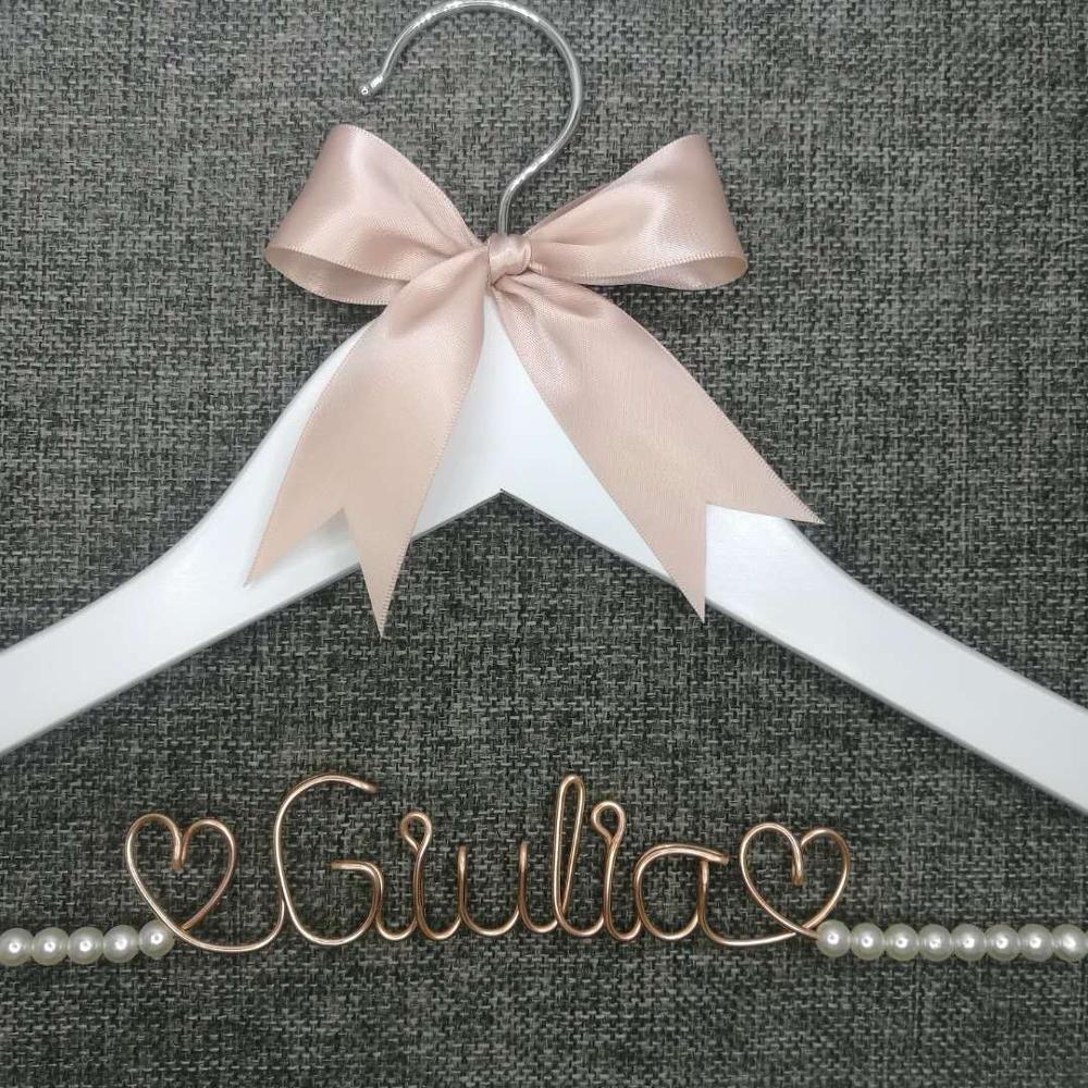 Lisslune | Personalized Wedding Dress Hanger - Individual Gift for the Wedding Party