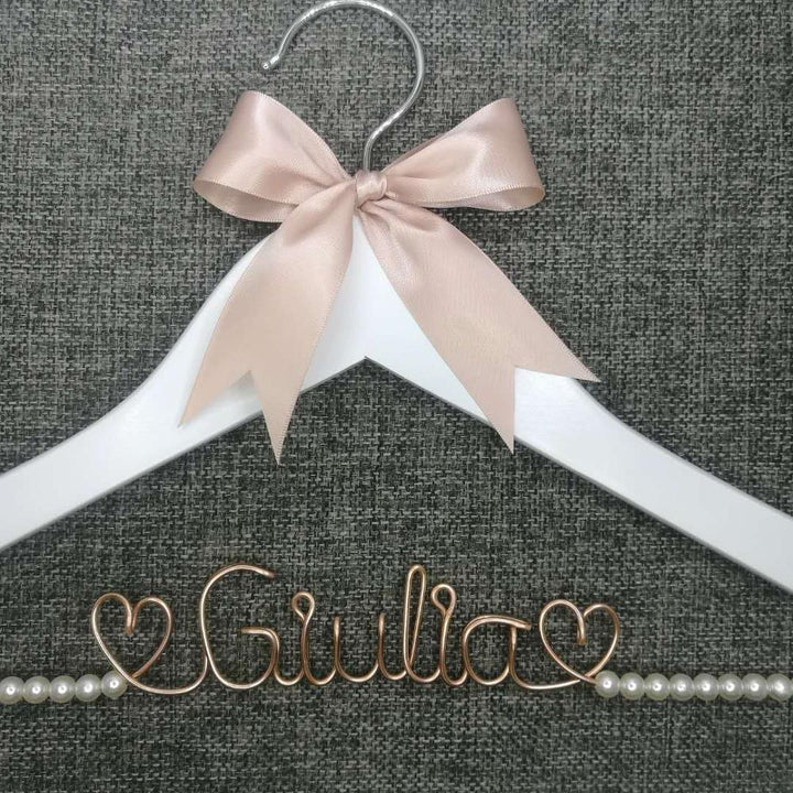 Lisslune | Personalized Wedding Dress Hanger - Individual Gift for the Wedding Party