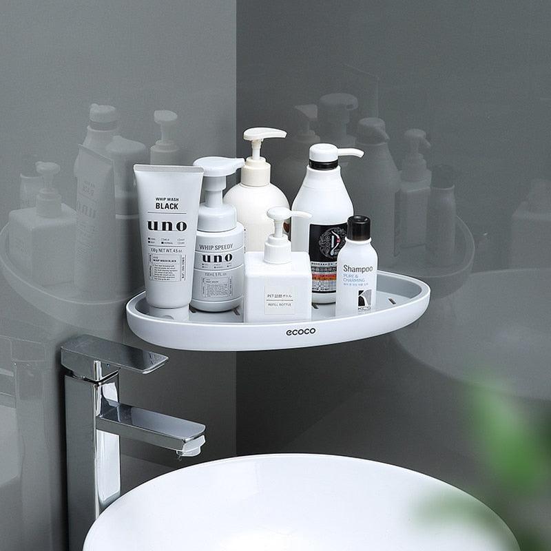 Lisslune | Chic Geometric Triangular Bathroom Wall Organizer: Luxury Storage Solution