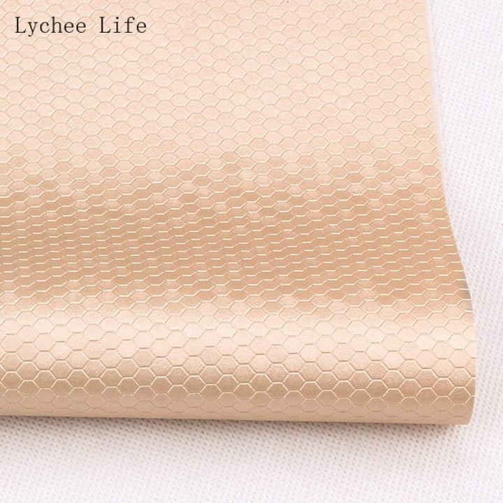 Lisslune | Transform your sewing projects with luxurious honeycomb PVC leather fabric