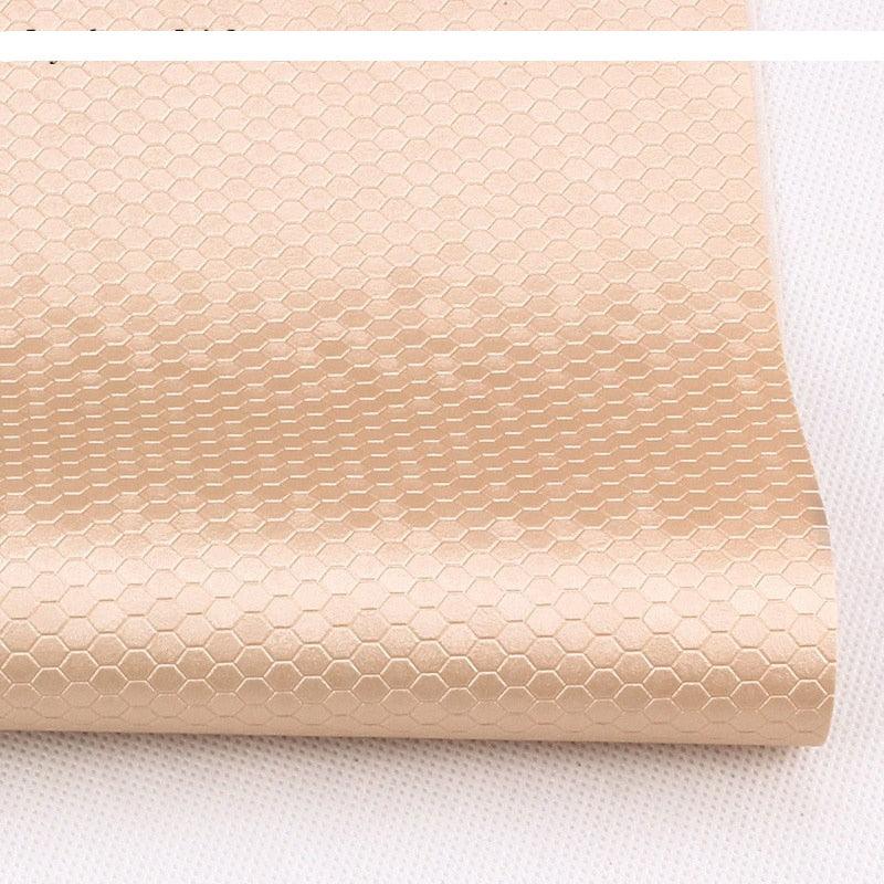 Lisslune | Honeycomb Embossed Synthetic Leather - Unleash Your Creative Potential with Luxury Texture