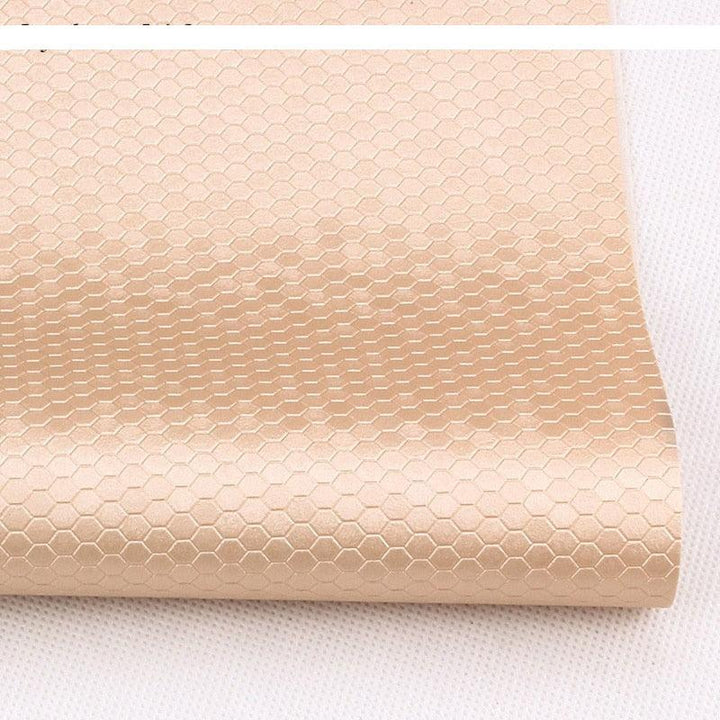 Lisslune | Honeycomb Embossed Synthetic Leather - Unleash Your Creative Potential with Luxury Texture