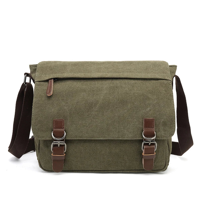 Lisslune | Carlos – Rugged Men’s Shoulder Bag for Everyday Use | Durable Canvas Crossbody Bag