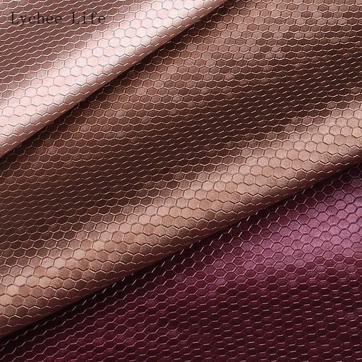 Lisslune | Transform your sewing projects with luxurious honeycomb PVC leather fabric