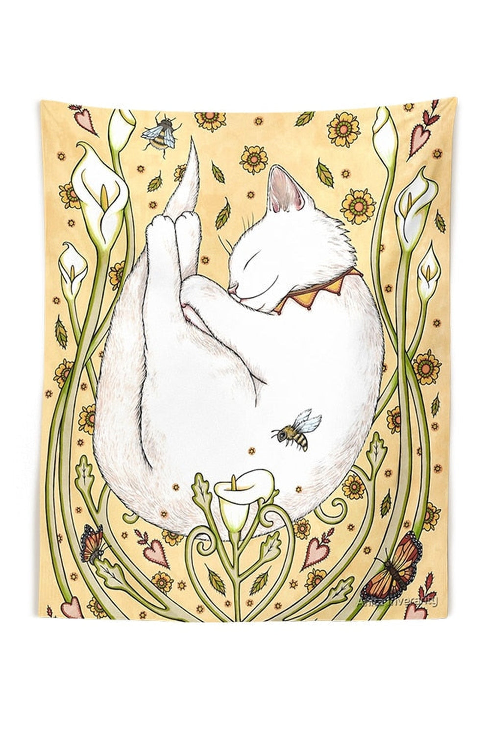 Lisslune | Cat-themed wall tapestry