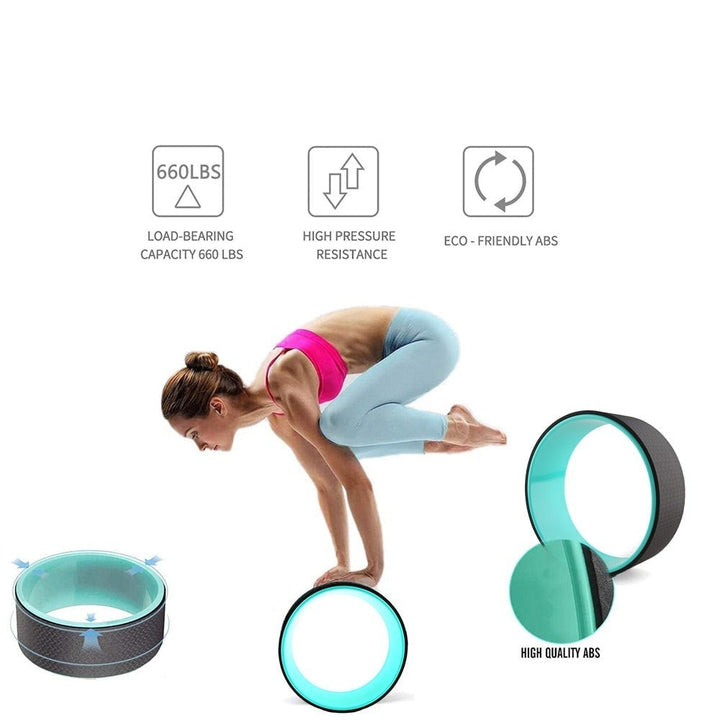 Lisslune | Yoga Wheel – Ultimate Support for Flexibility, Strength & Back Pain Relief