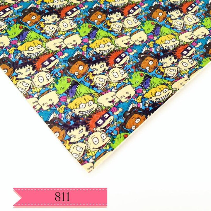 Lisslune | Cartoon character printed PVC leather craft sheet for DIY projects