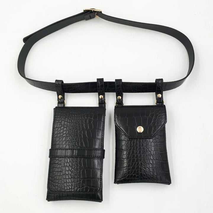 Lisslune | Edgy Women’s PU Leather Belt and Crossbody Bag Set for Trendsetters