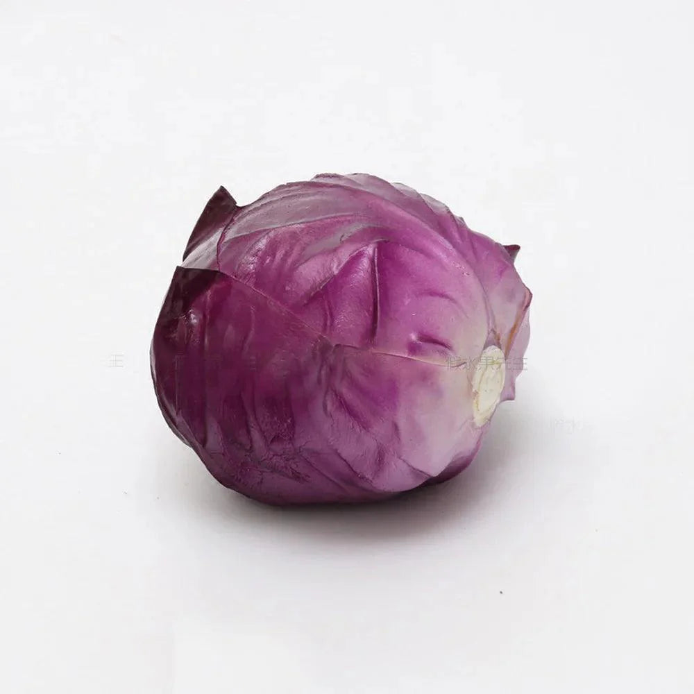Lisslune | Realistic Plastic Cabbage Decoration - Premium Quality Vegetable Replica