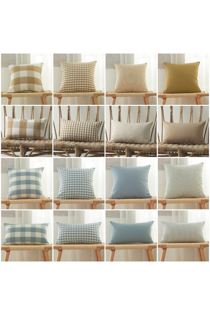 Lisslune | Country house plaid cushion covers