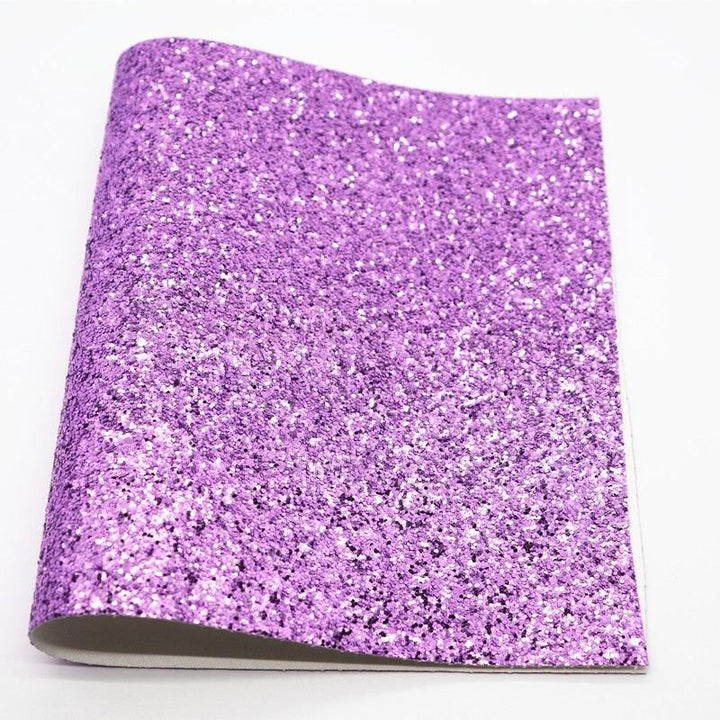Lisslune | Glittery Synthetic Leather Craft Sheets for Creative DIY - 21CM x 29CM