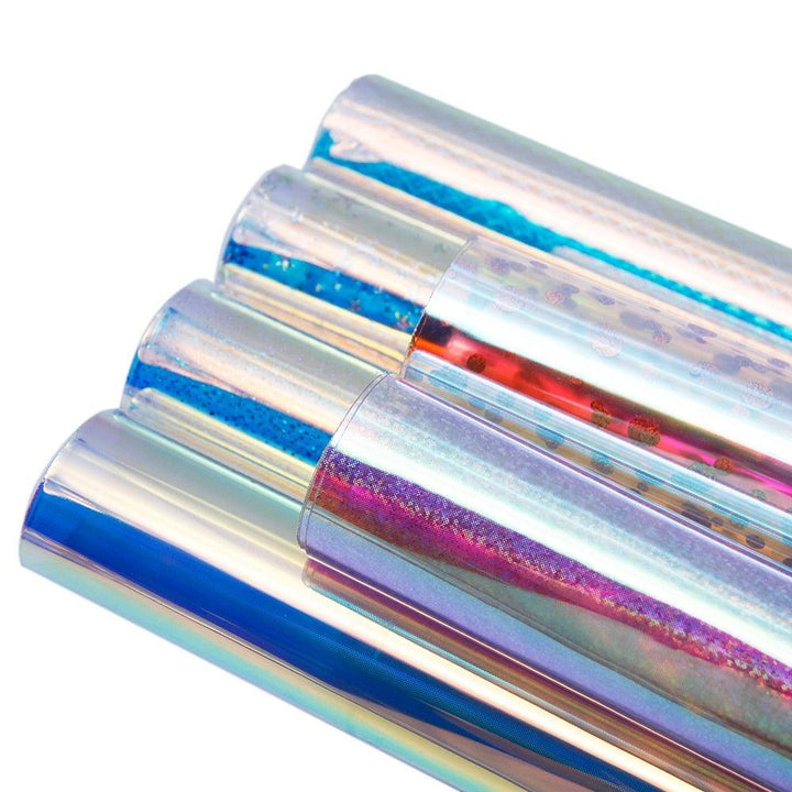 Lisslune | Iridescent PVC Synthetic Leather Jelly Fabric for Innovative DIY Creations