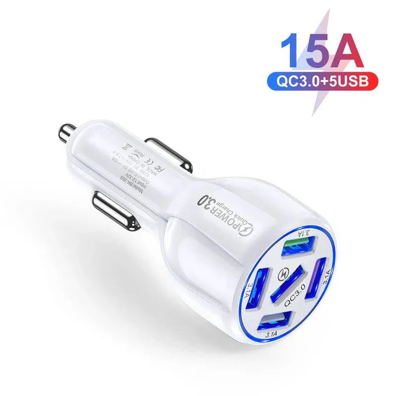 Lisslune | Multi-device fast charging USB car charger for iPhone 12 and all smartphones - your ideal travel companion