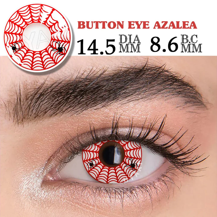 Rynx | 1 Pair Pink Lenses Anime Accessories Colored Contact Lenses Anime Lenses Spider Lenses Purple Lenses Cosplay Lenses
