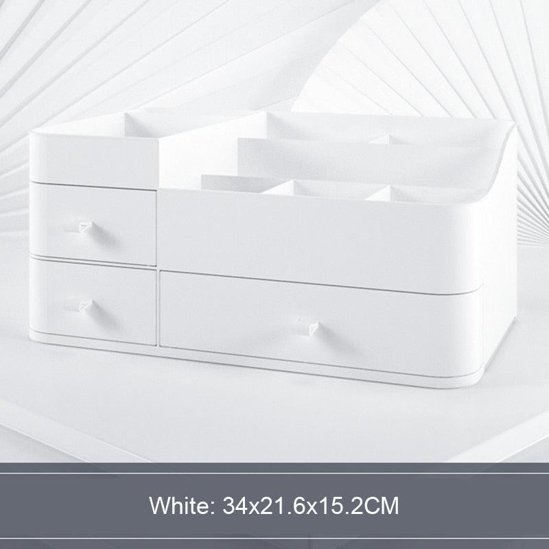 Lisslune | Elegant Cosmetic Organizer with Adjustable Dividers for an Organized Makeup Space