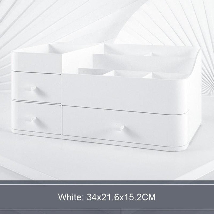 Lisslune | Elegant Cosmetic Organizer with Adjustable Dividers for an Organized Makeup Space