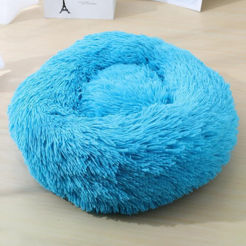 Lisslune | Beef Plush Calming Donut Dog Bed for Small to Large Dogs