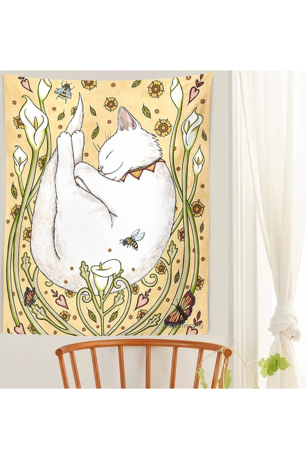 Lisslune | Cat-themed wall tapestry