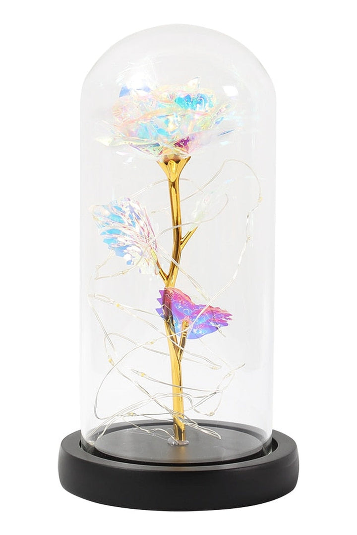 Lisslune | illuminated enchanted rose lamp