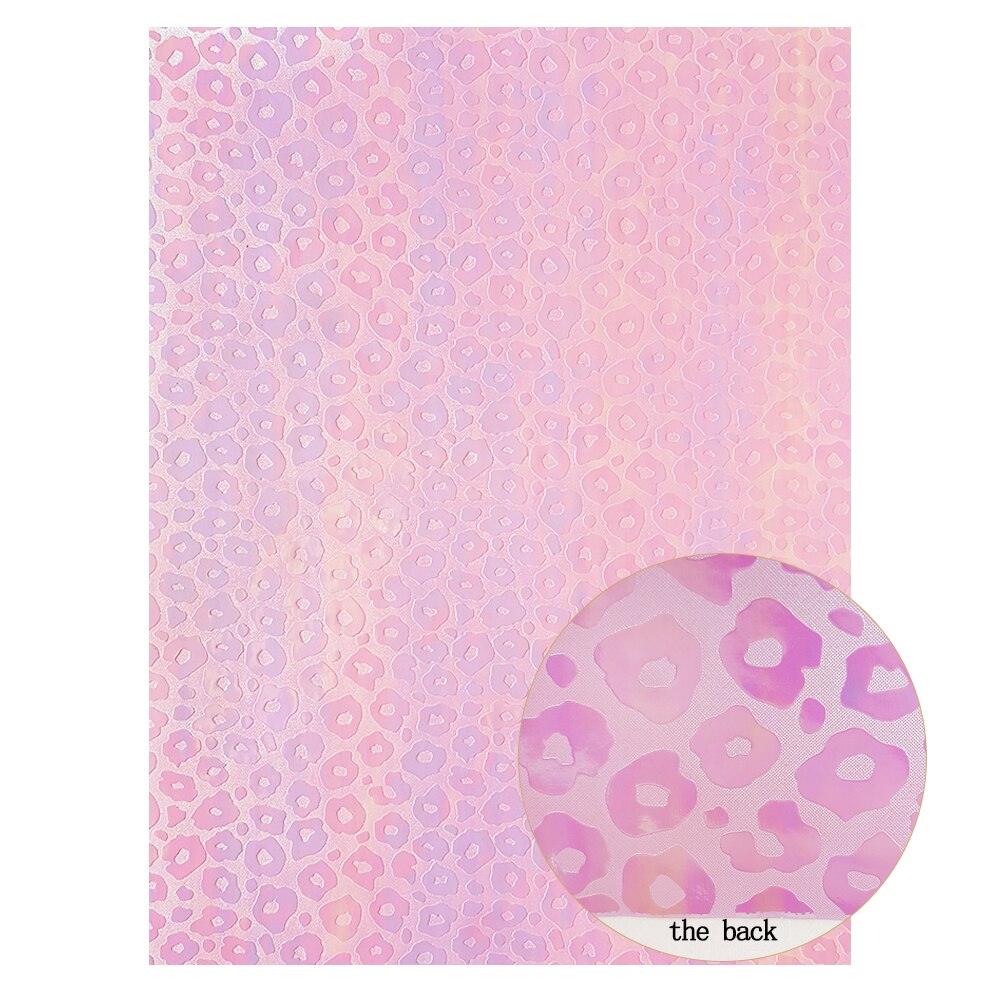 Lisslune | Colorful Leopard Print Synthetic Leather Craft Sheets - DIY Creativity Kit, 22*30CM
