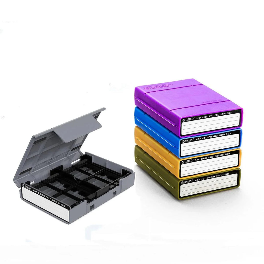 Lisslune | Drive Guardian 5-Pack Hard Drive Protection and Organization Set with Custom Labels