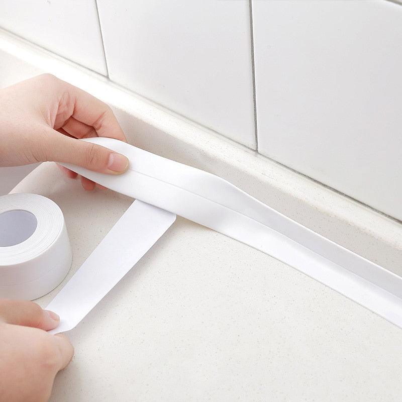 Lisslune | Waterproof, mold-resistant PVC sealing tape for kitchen and bathroom - Reliable, durable protection