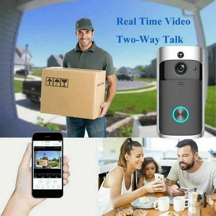 Lisslune | Wireless HD WiFi Video Doorbell | Night Vision, Two-Way Intercom & Motion Alerts for Home Security