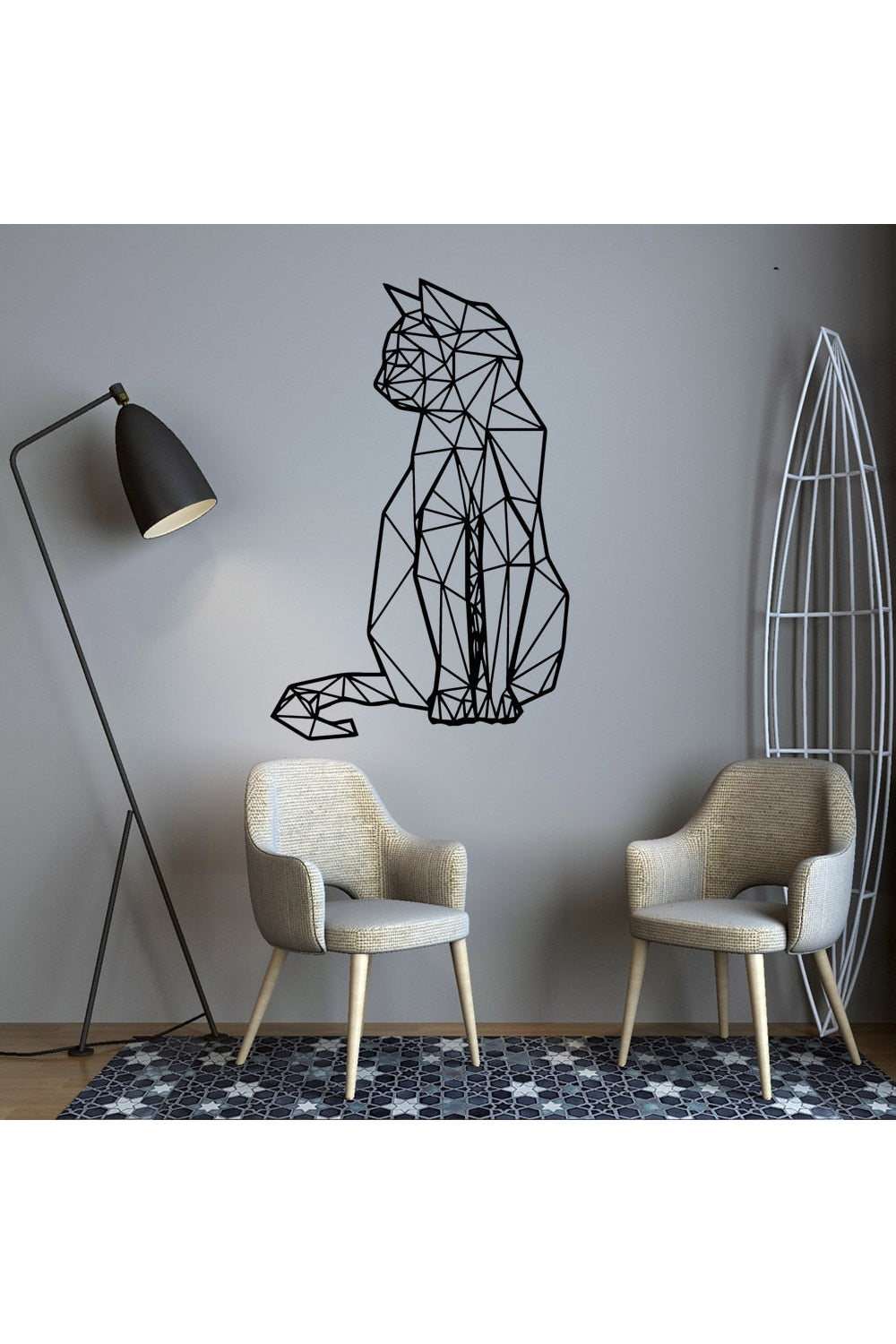 Lisslune | Silhouette Geometric Wall Sticker