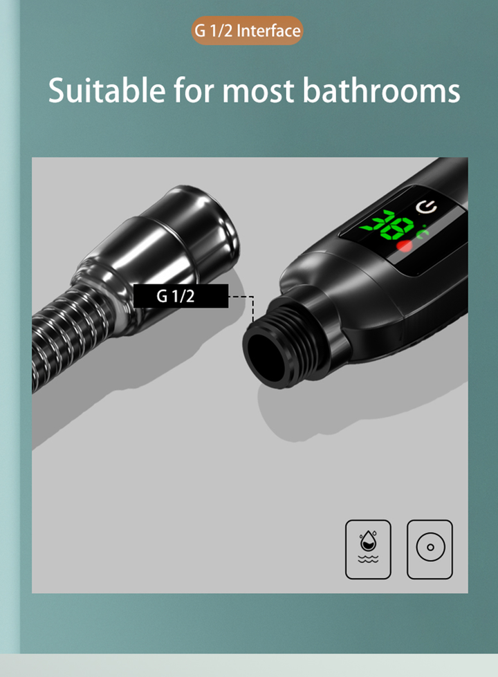 Lisslune | Shower head with temperature display on sale