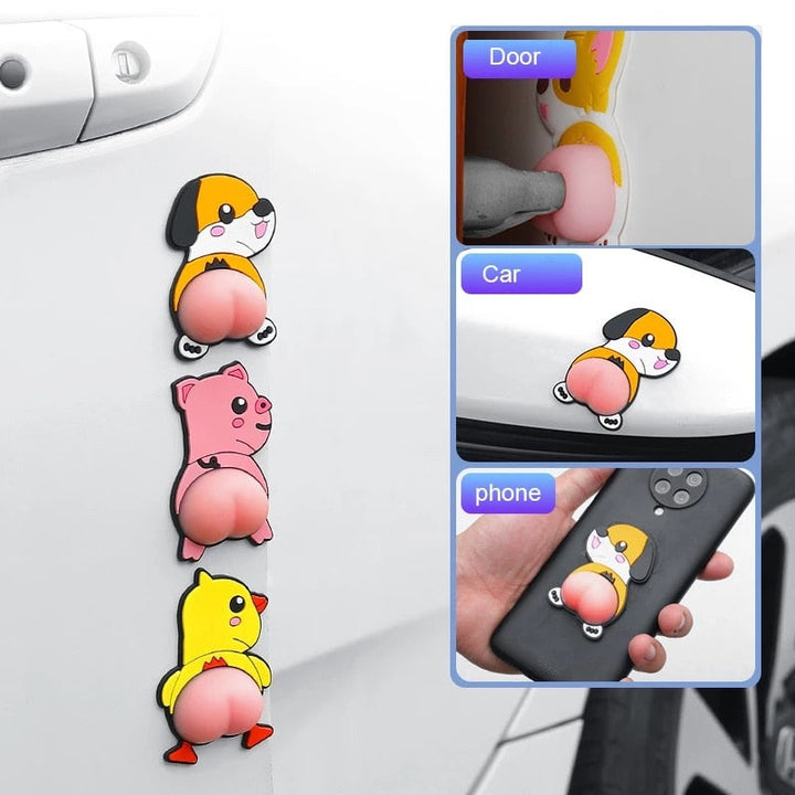 Lisslune | 3D Cartoon Car Bumper Door Protectors