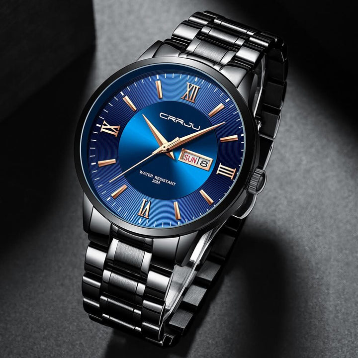 Lisslune | Men’s Stainless Steel Waterproof Sport Quartz Watch