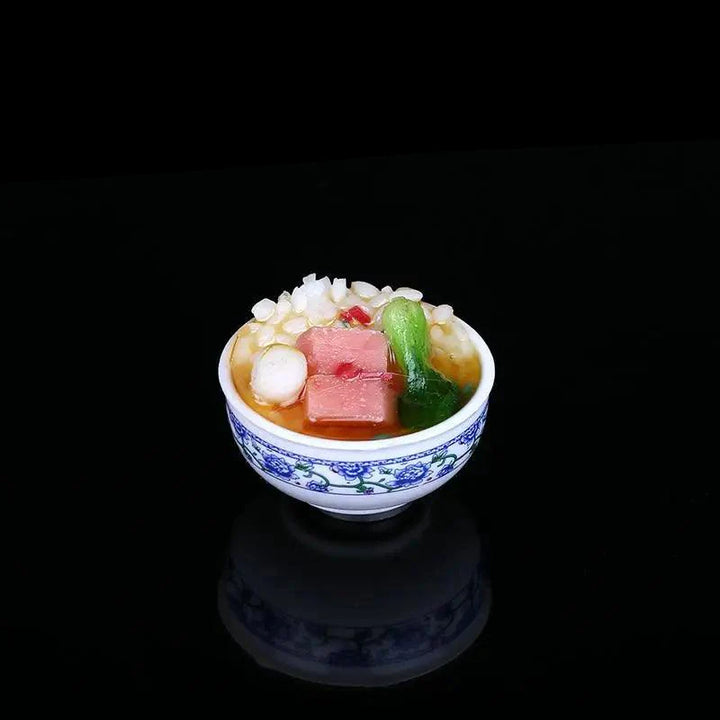 Lisslune | Enchanting Mini Chinese Cuisine Bowl Playset - Cute Decorative Items for Children and Home
