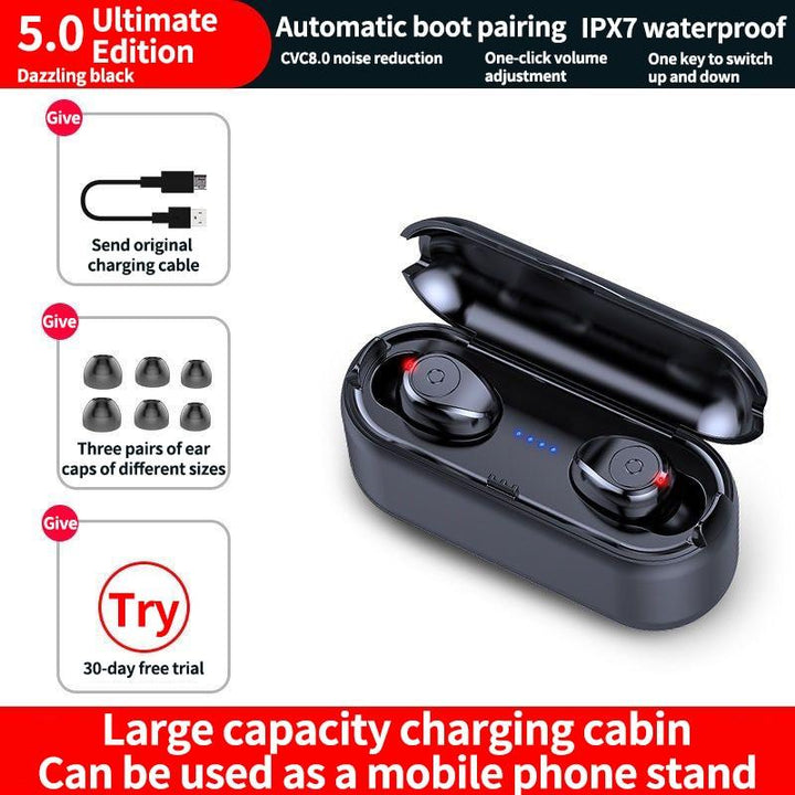 Lisslune | 2-in-1 Wireless Bluetooth Headset & External Battery