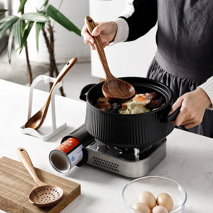 Lisslune | TeakChef 7-piece Kitchen Tool Set – Premium Teak Kitchen Tools for Style & Functionality