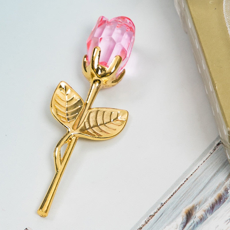 Lisslune | Luxury Crystal Rose in Gift Box – Valentine's Gift for Her