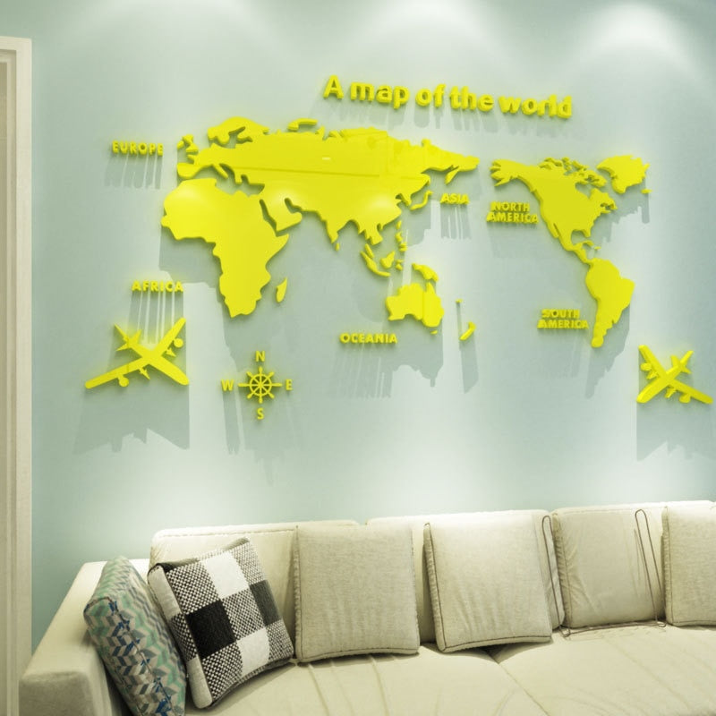 Lisslune | Globe Vision World Map Sticker