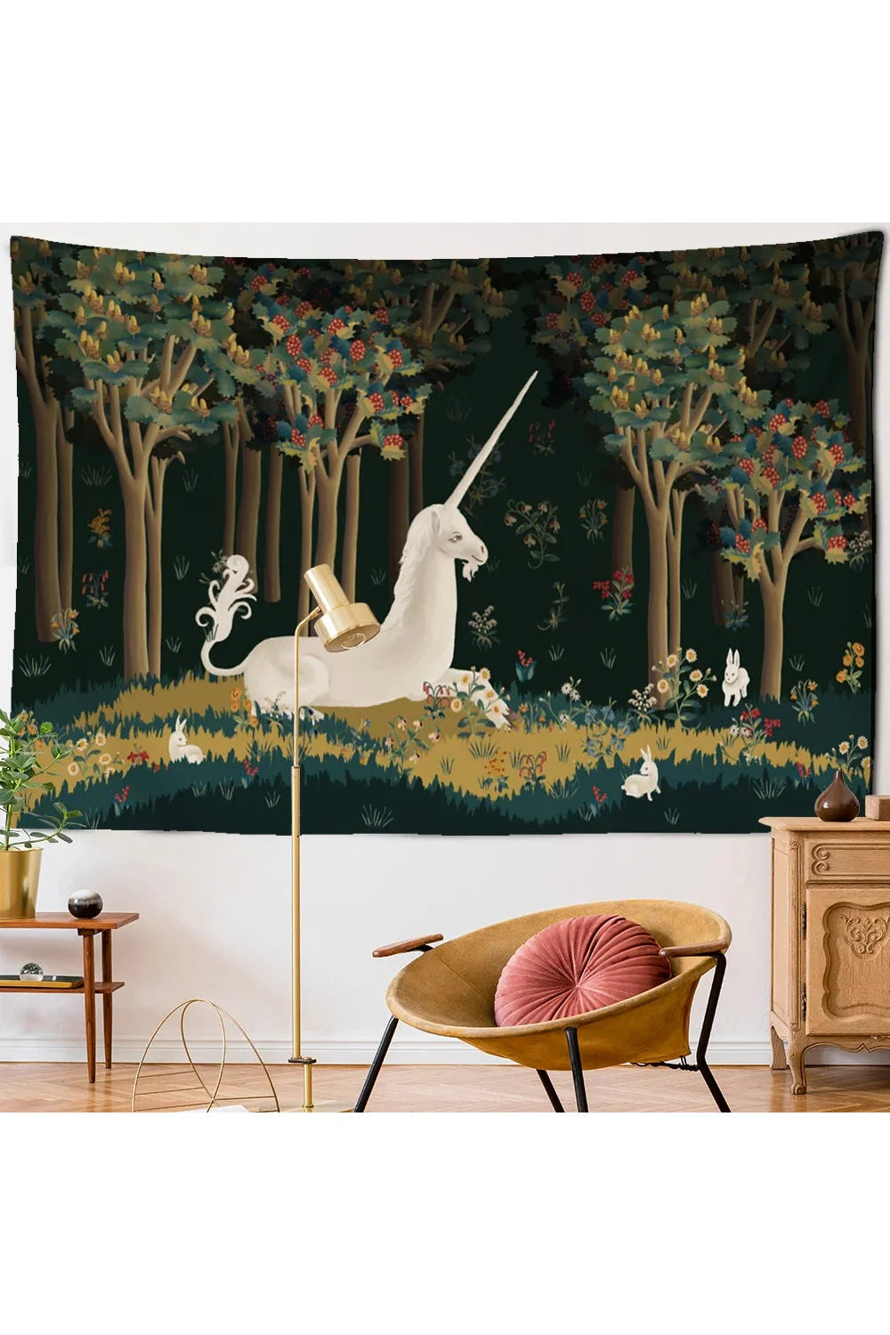 Lisslune | enchanted unicorn rug
